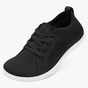 Black Women's Knit Sneakers